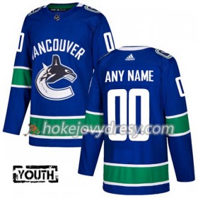 Dětské Hokejový Dres Vancouver Canucks Personalizované Adidas 2017-2018 Modrá Authentic